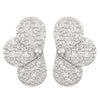 Exaggerated Distinctive Women's Metal Earrings With Irregular Fold Texture And Geometric Design Electroplated