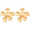Exaggerated Distinctive Women's Metal Earrings With Irregular Fold Texture And Geometric Design Electroplated