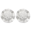 Exaggerated Distinctive Women's Metal Earrings With Irregular Fold Texture And Geometric Design Electroplated