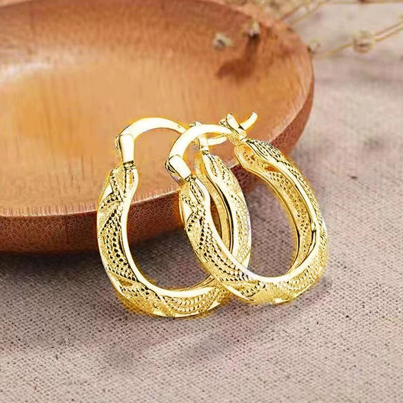 Exaggerated Electroplated Thick Silver Color Alloy Geometric Flower Earrings Creative Minimalist Women's Ear Jewelry