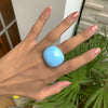 Exaggerated Fashion Candy Color Acrylic Geometric Ring Jewelry For Women