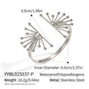 Exaggerated Floral Stainless Steel Bracelet With Electroplating For Women Light Luxury Niche Highend Nonfading Jewelry