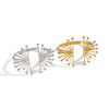 Exaggerated Floral Stainless Steel Bracelet With Electroplating For Women Light Luxury Niche Highend Nonfading Jewelry