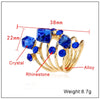 Exaggerated Flower Shaped Alloy Ring With Electroplated Original Design Unisex Statement Jewelry