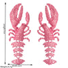 Exaggerated Geometric Alloy Baking Paint Women's Summer Oceanstyle Crayfish Earrings