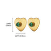 Exaggerated Geometric Copper Goldplated Unisex Earrings With Electroplating