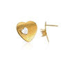 Exaggerated Geometric Copper Goldplated Unisex Earrings With Electroplating
