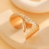 Exaggerated Geometric Iron Alloy Electroplated Cross Twisted Opening Bangle Bracelet For Women
