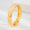 Exaggerated Geometric Metal Electroplated Irregular Wave Wide Spring Bracelet