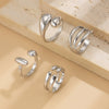 Exaggerated Geometric Metal Facet Electroplated Bracelet With Personality Design