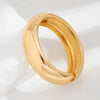 Exaggerated Geometric Metal Facet Electroplated Bracelet With Personality Design
