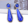 Exaggerated Geometric Metal Inlay Resin Women'S Drop Earrings