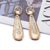 Exaggerated Geometric Metal Inlay Resin Women'S Drop Earrings