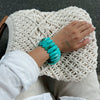 Exaggerated Geometric Resin Handmade Splicing Elastic Bracelet