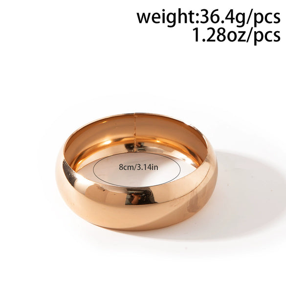 Exaggerated Geometric Resin Jewelry Bracelet With Polishing Style
