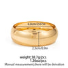 Exaggerated Geometric Round Wide Metal Bracelet With Electroplating