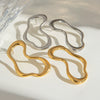 Exaggerated Geometric Stainless Steel Electroplated Women's Earrings