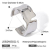 Exaggerated Gold Opening Bracelet In Stainless Steel With Geometric Style And Electroplating
