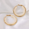 Exaggerated Gradient Color Retro Ins Style Cshaped Acrylic Inlaid Resin Hoop Earrings