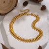 Exaggerated Heavyduty Handmade Stainless Steel Electroplated Bullet Necklace And Bracelet Jewelry Accessories For Women