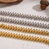Exaggerated Heavyduty Handmade Stainless Steel Electroplated Bullet Necklace And Bracelet Jewelry Accessories For Women