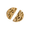Exaggerated High Level Sense Geometric Semicircle Stainless Steel Electroplated Earrings For Women
