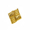 Exaggerated Highend Titanium Steel And Stainless Steel Ring And Bracelet With Concave And Convex Hammer Pattern Geometric Style Electroplated For Women