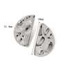 Exaggerated Highlevel Electroplated Titanium Steel Geometric Semicircular Symmetrical Earrings