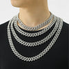 Exaggerated Hip Hop Men's Alloy Jewelry With Diamond And Geometric Design Big Gold Chain Necklace