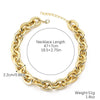 Exaggerated Hiphop Acrylic Ochain Necklace With Electroplating Treatment