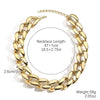 Exaggerated Hiphop Acrylic Ochain Necklace With Electroplating Treatment