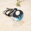 Exaggerated Hollow Acrylic Resin Pendant Necklace With Leather Rope Chain For Women