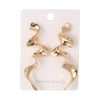Exaggerated Irregular Geometric Distortion Alloy Earrings With Electroplating For Women