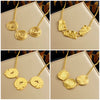 Exaggerated Irregular Geometric Spiral Pendant Necklace For Women Woolen Chain Stainless Steel Electroplating