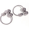 Exaggerated Large Geometric Ball Hoop Earrings For Women In Goldplated Stainless Steel