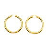 Exaggerated Large Ringshaped Geometric 316L Stainless Steel Earrings 18K Goldplated