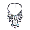 Exaggerated Luxurious Geometric Alloy Inlay Artificial Crystal Women'S Necklace