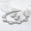 Exaggerated Luxury Artificial Crystal Snake Bone Chain Earrings Necklace Set With Fashion Ol And Geometric Style