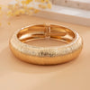Exaggerated Metal Geometric Irregular Cutout Bracelet For Women With Electroplating
