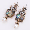 Exaggerated Multilayer Insects Animal Alloy Diamond Earrings For Women
