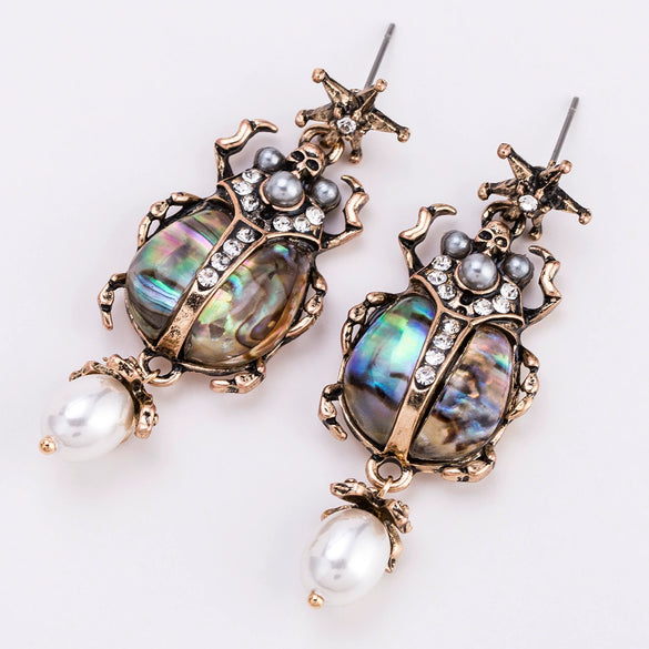 Exaggerated Multilayer Insects Animal Alloy Diamond Earrings For Women