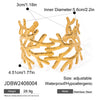 Exaggerated Niche Opening Stainless Steel Bracelet With Geometric Style And Electroplating Handicraft