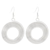 Exaggerated Niche Retro Geometric Metal Winding Earrings For Women With Electroplating Treatment