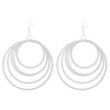 Exaggerated Niche Retro Geometric Metal Winding Earrings For Women With Electroplating Treatment