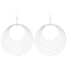 Exaggerated Niche Retro Geometric Metal Winding Earrings For Women With Electroplating Treatment