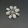 Exaggerated Oversized Alloy And Artificial Crystal Flower Necklace For Women