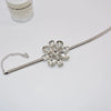 Exaggerated Oversized Alloy And Artificial Crystal Flower Necklace For Women