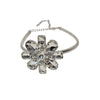 Exaggerated Oversized Alloy And Artificial Crystal Flower Necklace For Women