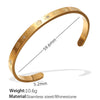 Exaggerated Personality Allmatch Open Bracelet 316L Stainless Steel Inlaid Round Zircon Marine Style Electroplated