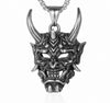 Exaggerated Punk Mask Stainless Steel Alloy Plating Hollow Out Unisex Pendant Necklace Long Necklace Necklace Pendant